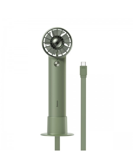 Baseus mini fan fan powerbank with built-in USB Type C cable 4000mAh green (ACFX010106)