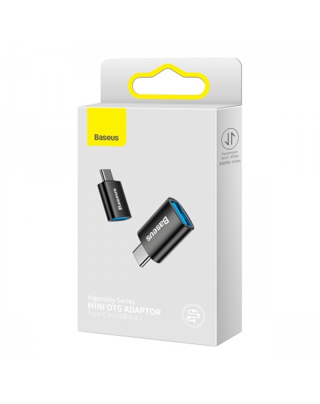 Baseus Ingenuity Series plug adapter USB Type C to USB-A 3.2 gen 1 black (ZJJQ000001)