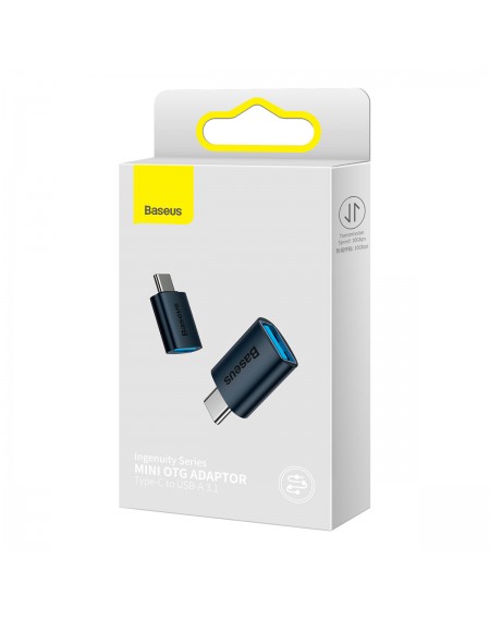 Baseus Ingenuity Series Mini OTG Adaptor Type-C to USB-A 3.1 Blue