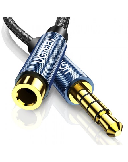 Ugreen adapter cable extension AUX mini jack 3.5 mm 1.5m blue (AV118)