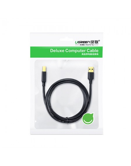 Ugreen USB Type B printer cable (male) - USB 2.0 (male) 480 Mbps 2 m black (US135 20847)