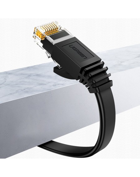 Ugreen flat LAN Ethernet Cat. 6 0.5m black (NW102)