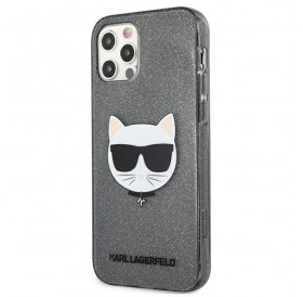 Karl Lagerfeld KLHCP12LCHTUGLB iPhone 12 Pro Max 6,7" czarny/black hardcase Glitter Choupette