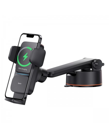 Baseus Wisdom induction charger car phone holder on the dashboard (suction cup) black
