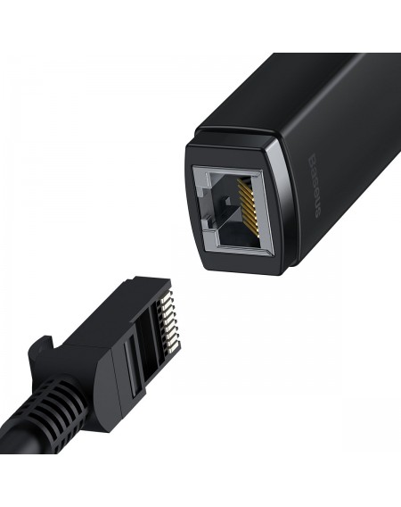 Baseus Lite Series Ethernet Adapter USB-A to RJ45 LAN Port (100Mbps) Black