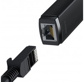 Baseus Lite Series Ethernet Adapter Type-C to RJ45 LAN Port (100Mbps) Black