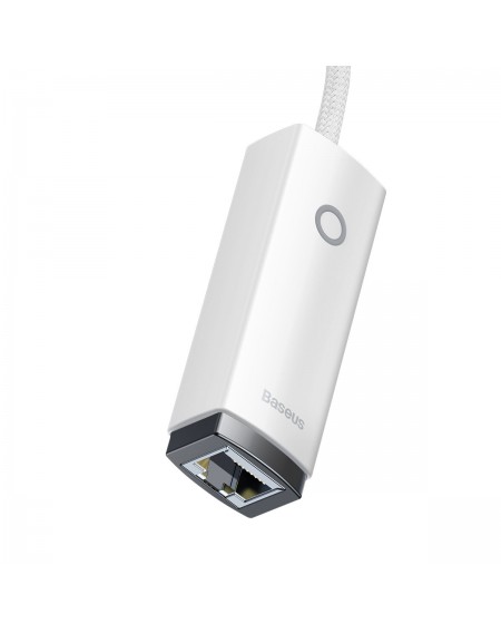 Baseus Lite Series external USB Type C network adapter - RJ-45 (100Mbps) white (WKQX000202)