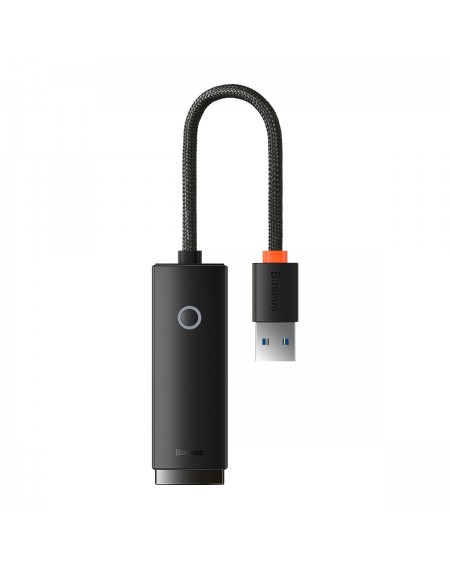 Baseus Lite Series external USB-A network adapter - RJ-45 1Gbps (1000Mbps) black (WKQX000101)