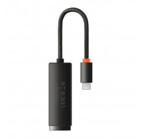 Baseus Lite Series external USB Type C network adapter - RJ-45 1Gbps (1000Mbps) black (WKQX000301)