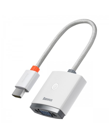 Baseus Lite Series Plug HDMI to VGA Adapter white (WKQX010002)