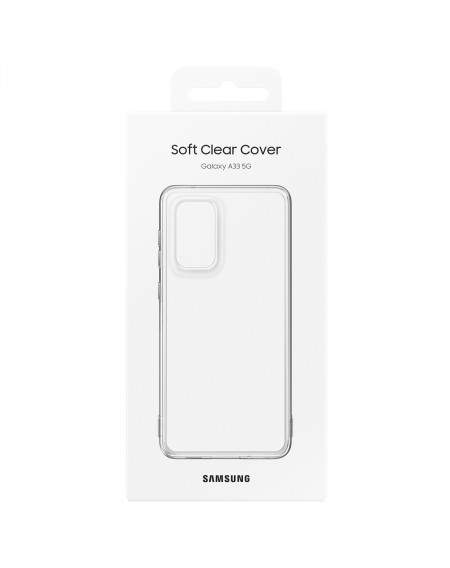 Samsung Soft Clear Cover TPU Gel Case Flower Cover for Samsung Galaxy A33 black (EF-QA336TBEGWW)