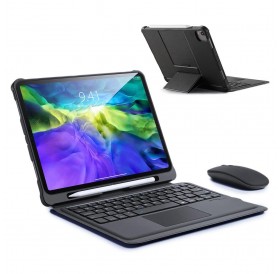 [RETURNED ITEM] Dux Ducis Touchpad Keyboard Case Tablet Case Wireless Bluetooth Keyboard iPad Air 2020/2022 (iPad Air 4/5) / iPad Pro 11 '' 2021, 2020 / iPad Pro 11 '' (2018) Black