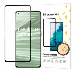 Wozinsky Tempered Glass Full Glue Super Tough Screen Protector Full Coveraged with Frame Case Friendly for Realme GT2 Pro black