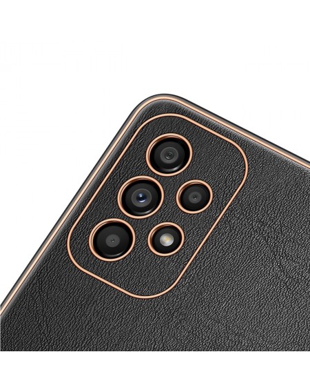 Dux Ducis Yolo elegant cover made of ecological leather for Samsung Galaxy A33 5G black