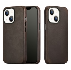 iCarer CH Leather case for iPhone 13 leather case (MagSafe compatible) brown (ALI1208-CO)