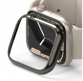 Ringke Bezel Styling Case Frame Envelope Stainless Steel Ring For Apple Watch 7 41mm Glossy Graphite (AW7-41-11)