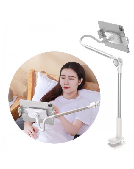 Baseus Otaku life rotary adjustment lazy holder Pro（Applicable for phone/ ipad) Silver