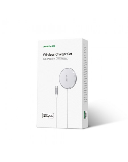 Ugreen wireless charger 15W MagSafe silver (80661 CD284)