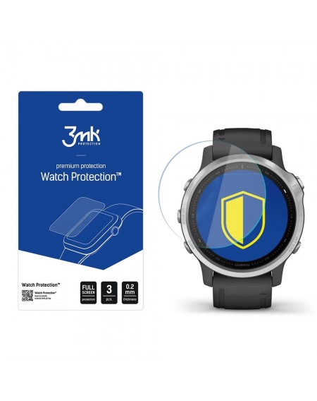 Garmin Fenix 6s - 3mk Watch Protection™ v. FlexibleGlass Lite