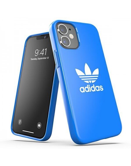 Adidas OR SnapCase Trefoil iPhone 12 mini niebieski/blue 42288