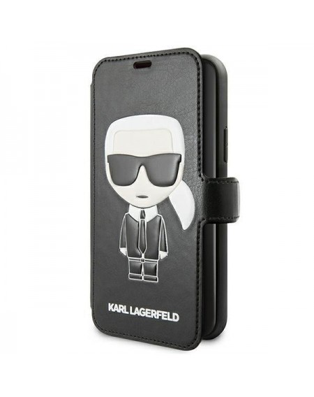 Karl Lagerfeld KLFLBKSN65FIKPUBK iPhone 11 Pro Max czarny/black book Full Body
