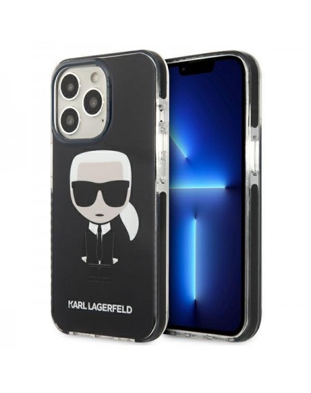 Karl Lagerfeld KLHCP13XTPEIKK iPhone 13 Pro Max 6,7" hardcase czarny/black Iconik Karl