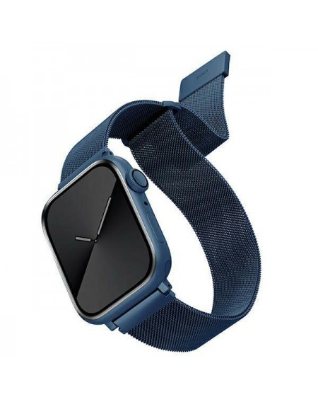 UNIQ pasek Dante Apple Watch Series 4/5/6/7/8/SE/SE2 38/40/41mm Stainless Steel niebieski/cobalt blue