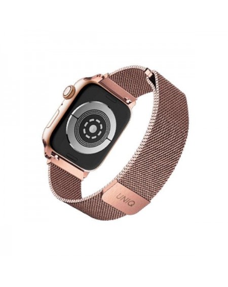 UNIQ pasek Dante Apple Watch Series 4/5/6/7/8/SE/SE2 38/40/41mm Stainless Steel różwo-złoty/rose gold