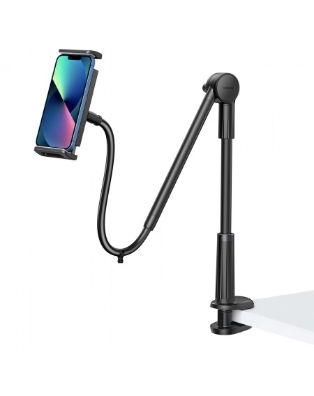 Ugreen universal holder stand stand for phone tablet tripod lazy holder with flexible arm black (90296 LP485)