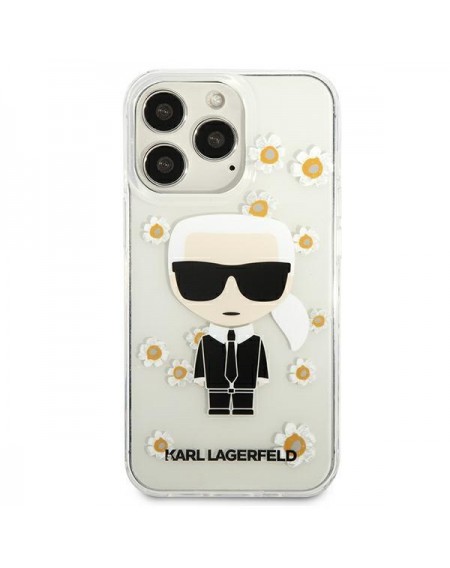 Karl Lagerfeld KLHCP13LHFLT iPhone 13 Pro / 13 6,1" przezroczysty/transparent Flower Ikonik Karl