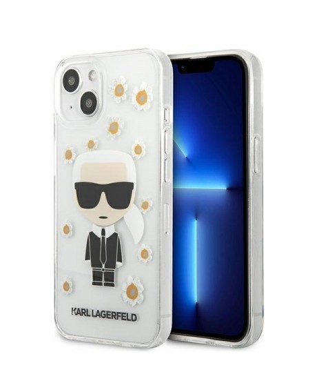 Karl Lagerfeld KLHCP13MHFLT iPhone 13 6,1" przezroczysty/transparent Flower Ikonik Karl