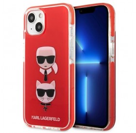 Karl Lagerfeld KLHCP13MTPE2TR iPhone 13 6,1" hardcase czerwony/red Karl&Choupette Head