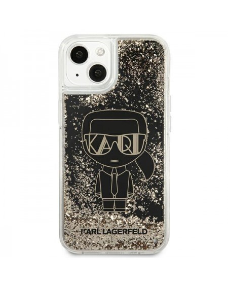 Karl Lagerfeld KLHCP13SLGGKBK iPhone 13 mini 5,4" czarny/black hardcase Liquid Glitter Gatsby