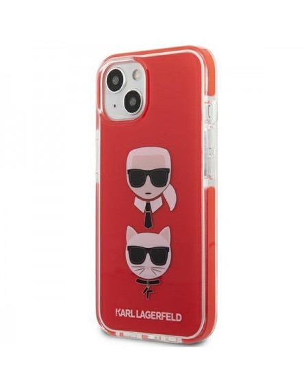 Karl Lagerfeld KLHCP13STPE2TR iPhone 13 mini 5,4" hardcase czerwony/red Karl&Choupette Head