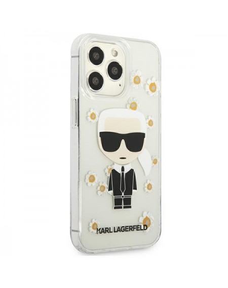 Karl Lagerfeld KLHCP13XHFLT iPhone 13 Pro Max 6,7" przezroczysty/transparent Flower Ikonik Karl