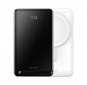 Baseus Magnetic Bracket Powerbank with MagSafe Wireless Charging 10000mAh 20W white (PPCX000002) + USB Type C Baseus Xiaobai Series 60W 0.5m