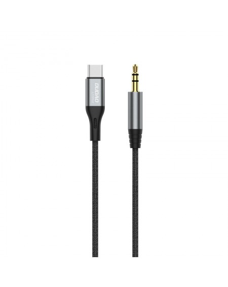 Dudao audio cable USB-C - mini jack 3.5mm 1m gray (L11PROT)