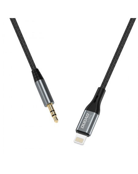 Dudao audio cable Lightning - mini jack 3.5mm 1m gray (L11PRO)