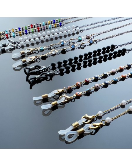 Chain pendant for glasses ornament beads string (pattern 3)