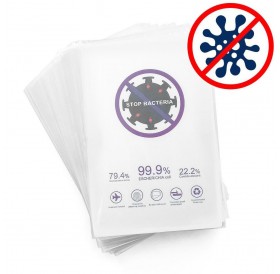 50 pcs. Hydrogel, antibacterial, self-healing foil for cutting with a plotter (18cm x 12cm)