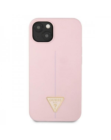 Guess GUHCP13MSLTGU iPhone 13 6,1" fioletowy/purple hardcase Silicone Triangle