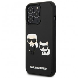 Karl Lagerfeld KLHCP13L3DRKCK iPhone 13 Pro / 13 6.1&quot; black/black hardcase Karl&amp;Choupette Ikonik 3D