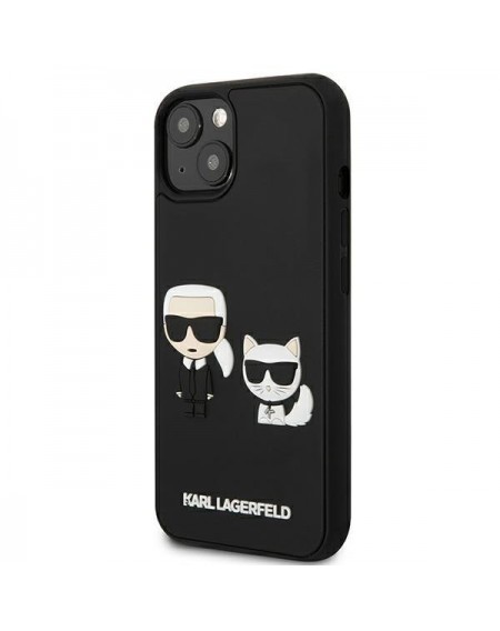 Karl Lagerfeld KLHCP13M3DRKCK iPhone 13 6,1" czarny/black hardcase Karl&Choupette Ikonik 3D