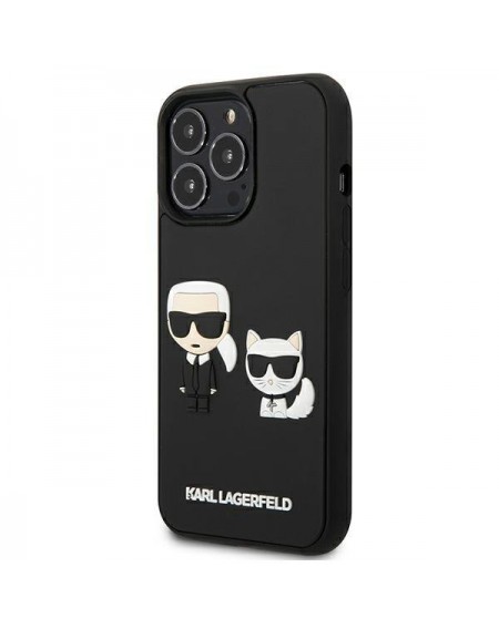Karl Lagerfeld KLHCP13X3DRKCK iPhone 13 Pro Max 6,7" czarny/black hardcase Karl&Choupette Ikonik 3D