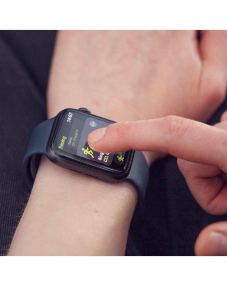 Wozinsky Watch Glass Hybrid Glass for Apple Watch 3 38mm / Watch 2 38mm / Watch 1 38mm Black
