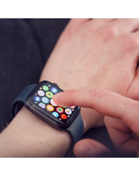 Wozinsky Watch Glass Hybrid Glass for Apple Watch 3 38mm / Watch 2 38mm / Watch 1 38mm Black