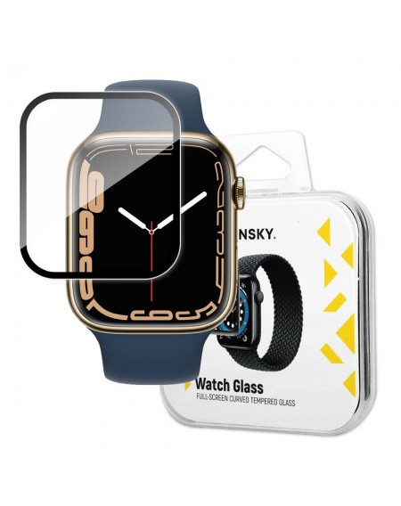 Wozinsky Watch Glass hybrid glass for Apple Watch 7/8 41mm black