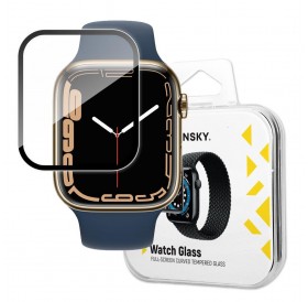 Wozinsky Watch Glass hybrid glass for Apple Watch 7/8 45 mm black