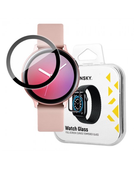 Wozinsky Watch Glass Hybrid Glass for Samsung Galaxy Watch Active 2 40 mm Black