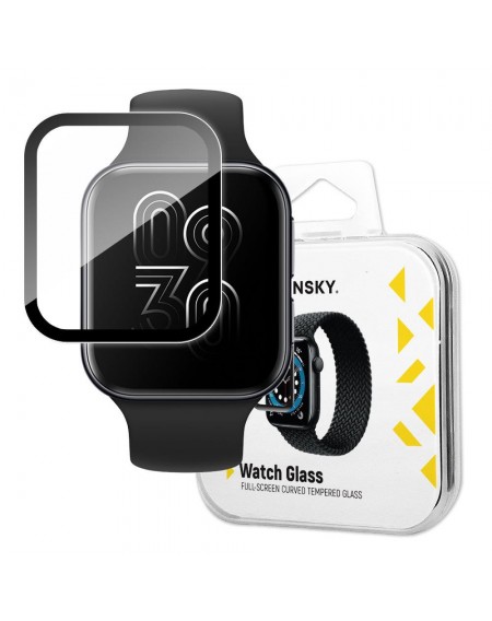 Wozinsky Watch Glass hybrid glass for Oppo Watch 46 mm black